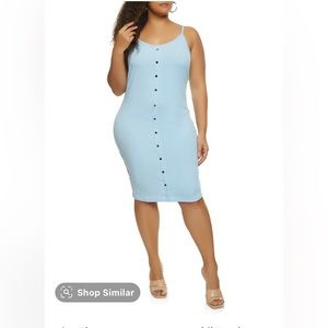 Tye Dye Ribbed Button Down Dress